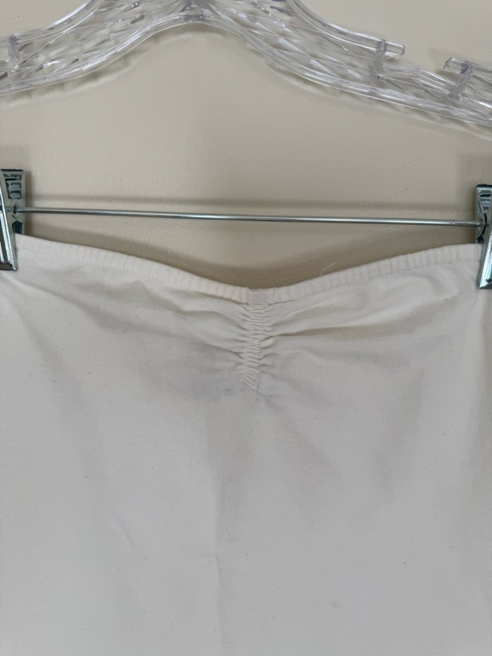 Full Tilt White Tube Top with Logo Print - Picture 2 of 4